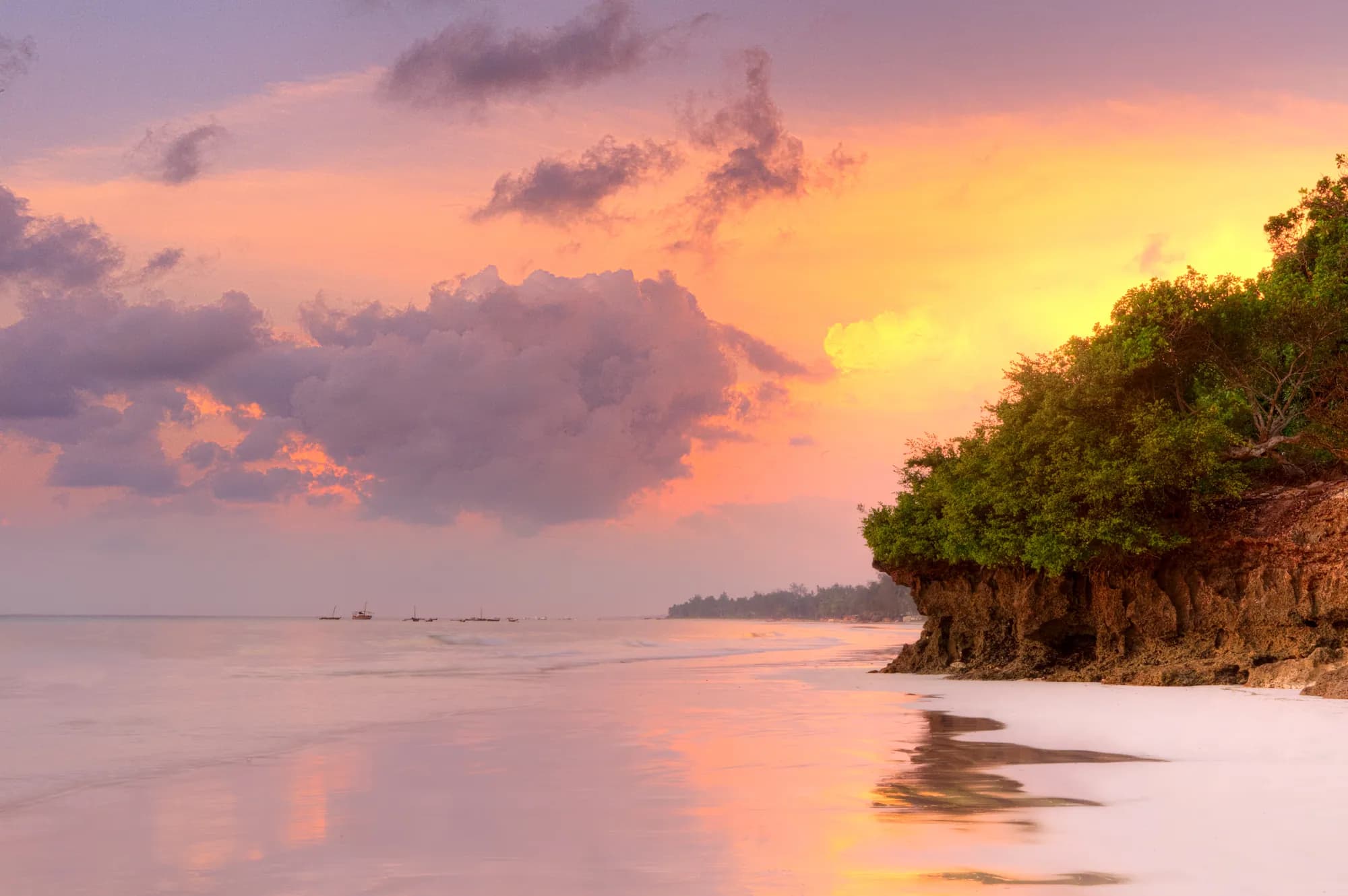 Sunrise at Diani, south coast
