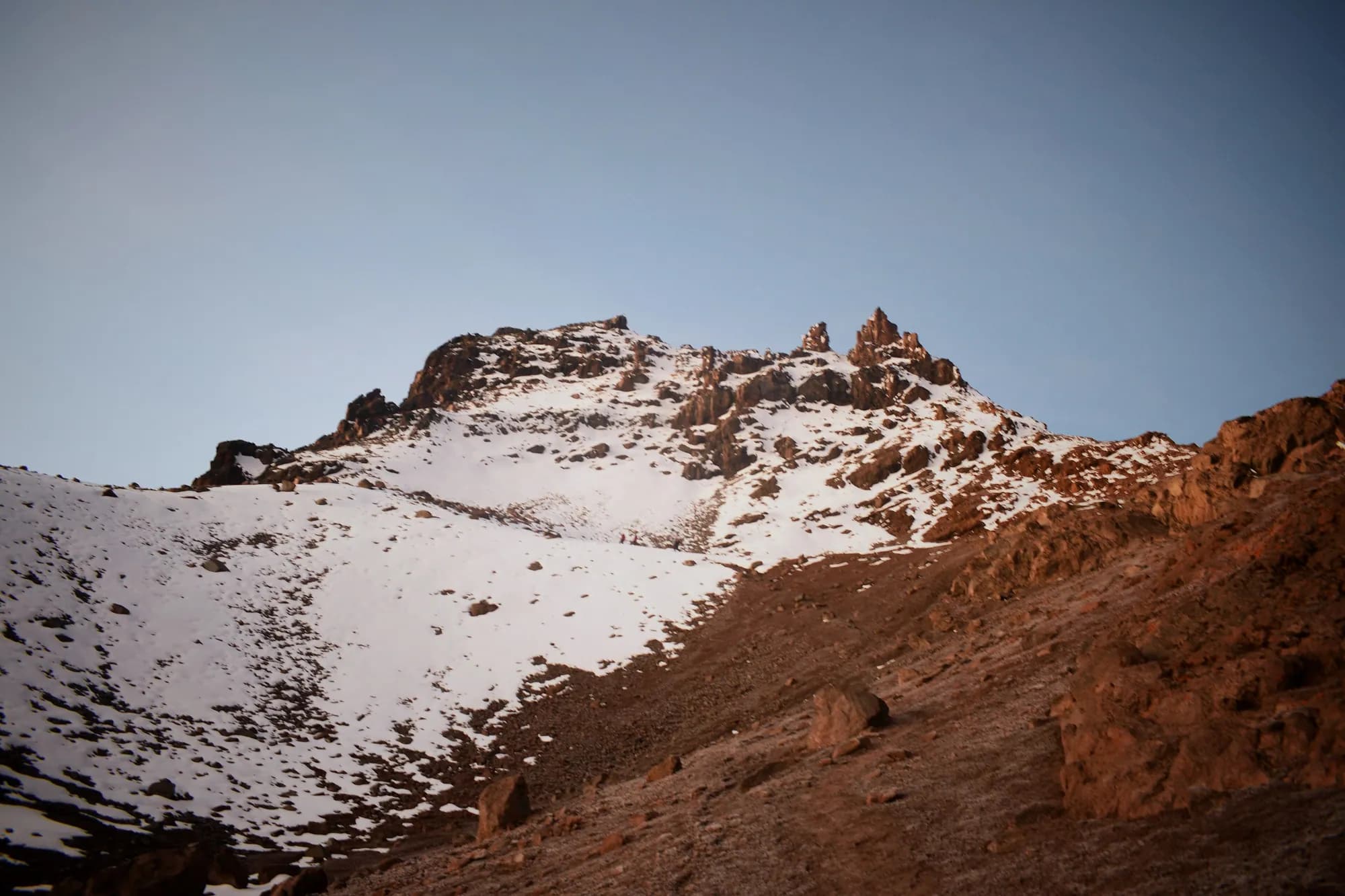 Sunrise from Point Lenana, Mount Kenya